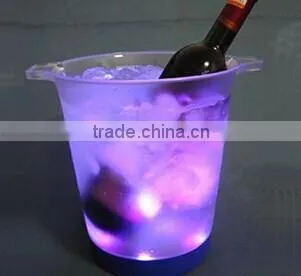 New Type Round Ice Buckets Led Bottom For Beer
