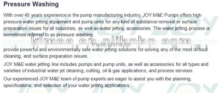 JMEE Sea water desalination pump 316L sea water pump