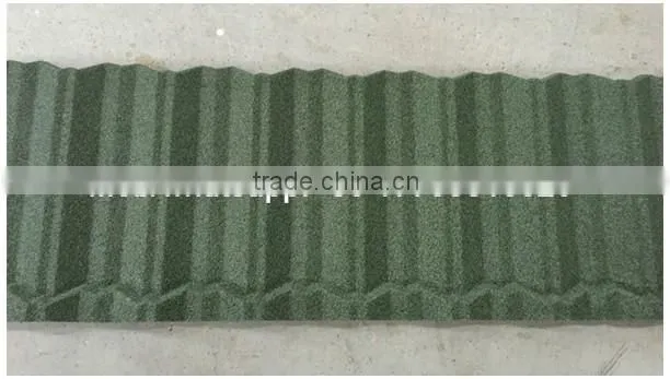 Aluminum Zinc 0.4mm Stone Coated Metal Roofing Tile With Kenya Standard