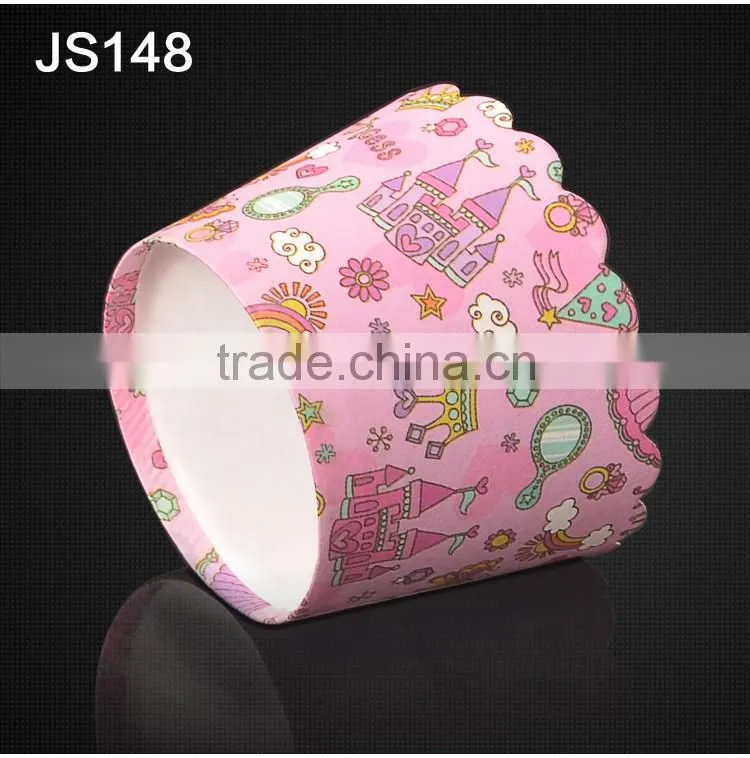 JS148 BAKEST new castle pattern high temperature resistance small muffin cake paper cup cake