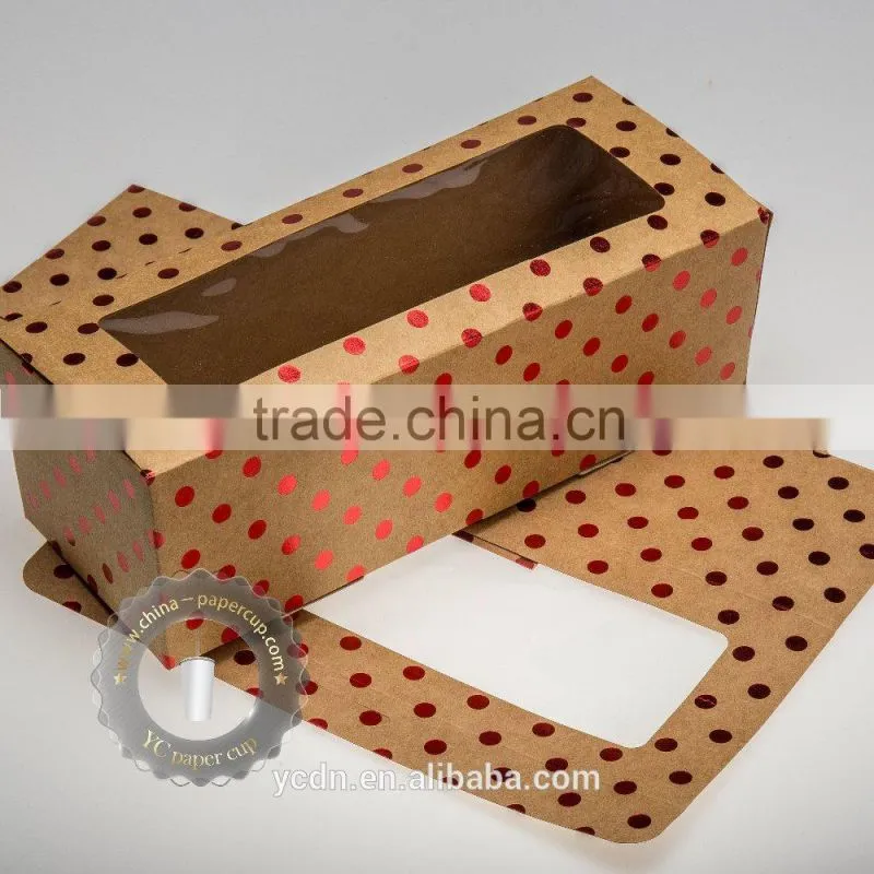 Disposable sandwich bread food packaging box