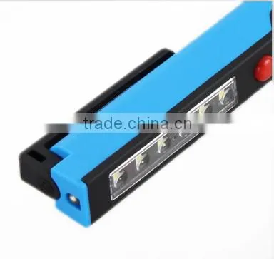 2015 HOT SELLING!ABS Material 6 smd Magnetic Pen Work Light
