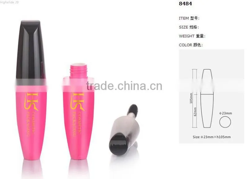 Empty pink 3d fiber lash mascara bottle