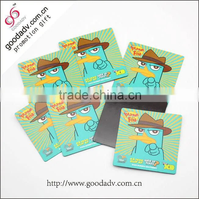 2014 Hot sale lovely cartoon figure model printing cheap fridge magnets / tin fridge magnet