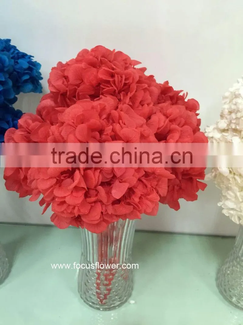 High Quality Fresh Preserved Flower Blue White Hydrangea Bouquet For Christmas