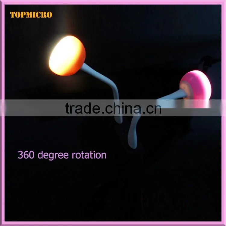 2016 Newest Exquisite Mushroom ID Design MINI Smart USB Led Lamp Data Cable