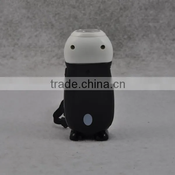 Cartoon Hand Crank Dynamo Flashlight