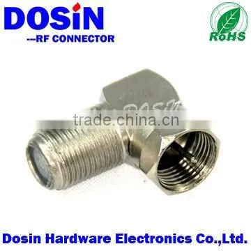 F female to male 90 degree adapter
