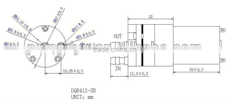 DC 24V mini electric water pump for coffee machine