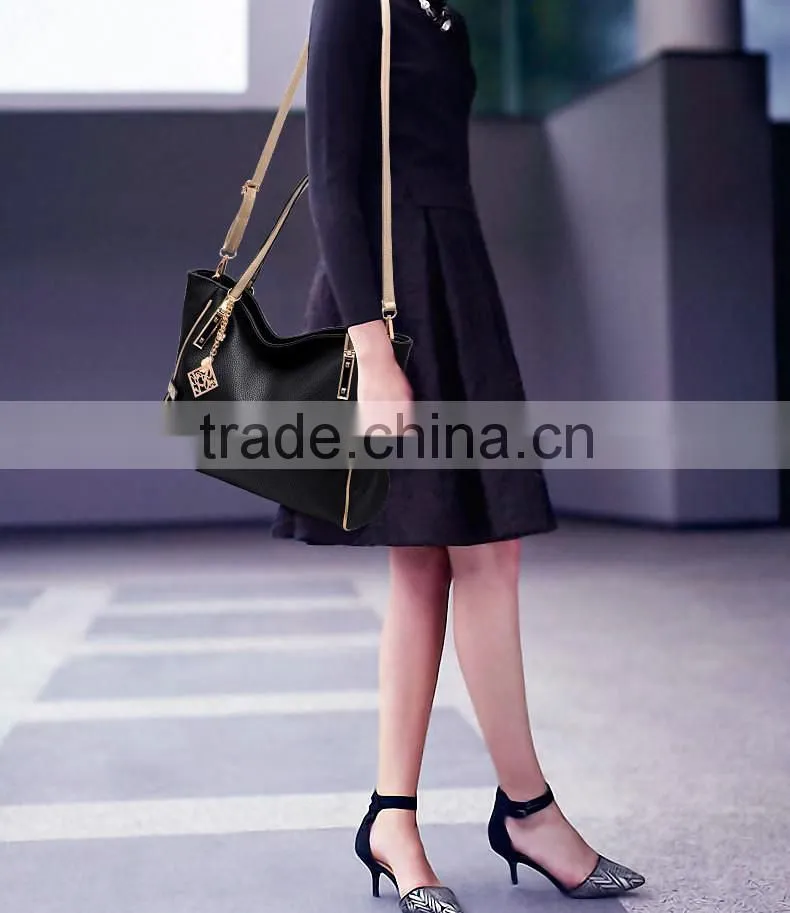 New Arrival Women's leather Tote Shoulder bag plain handbags ladies 2016