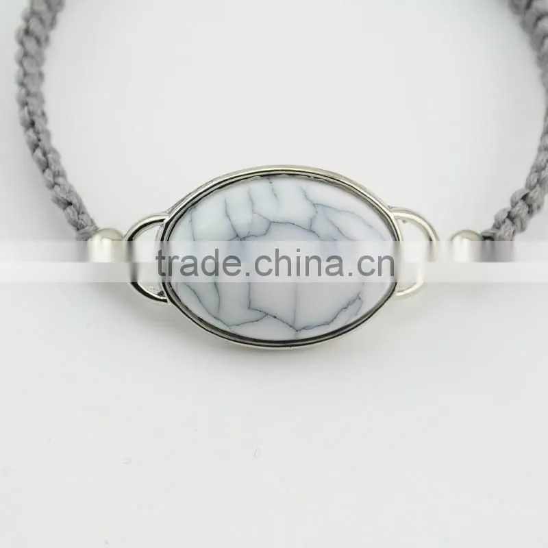 2016 Fashion Women Jewelry Natural Stone Rope Bracelet