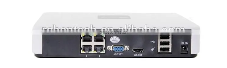 Security Network 720P POE IP Camera Mini HDMI CCTV System 4 Channel NVR Recording Surveillance Kit