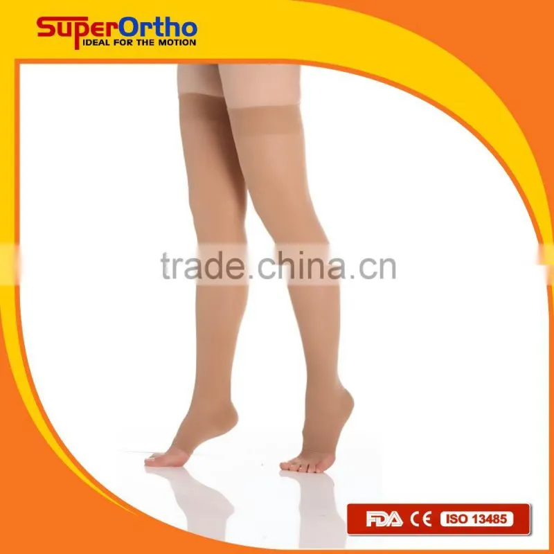 A8-003 Classic Under Knee Open Toes Medical Compression Stocking