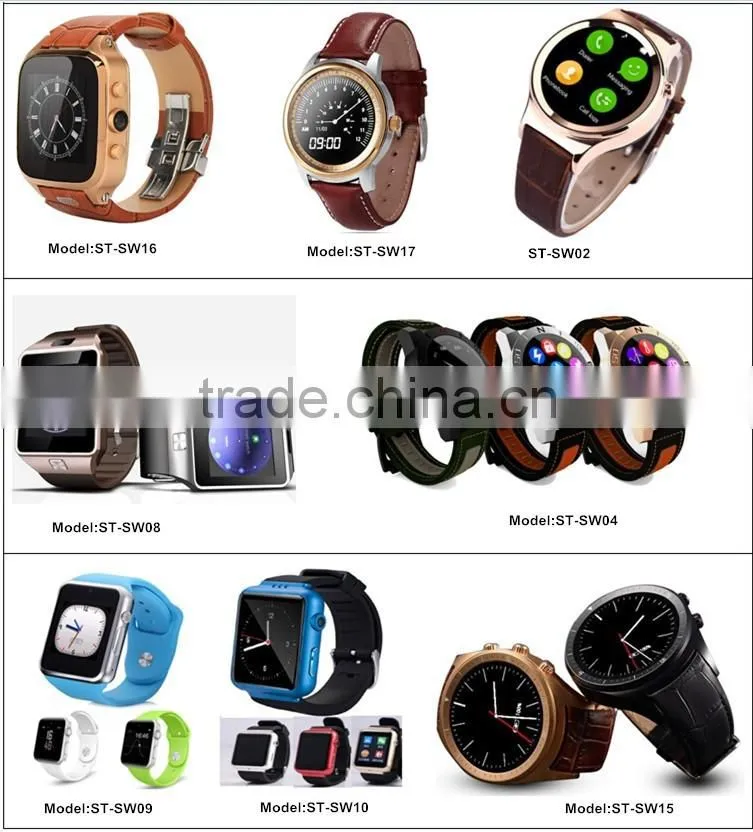Waterproof touched screen smart watch mobile phone