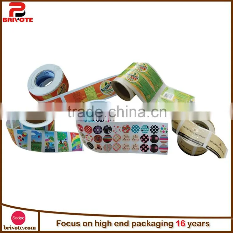 Cheap garment customized printing sticker label/label sticker