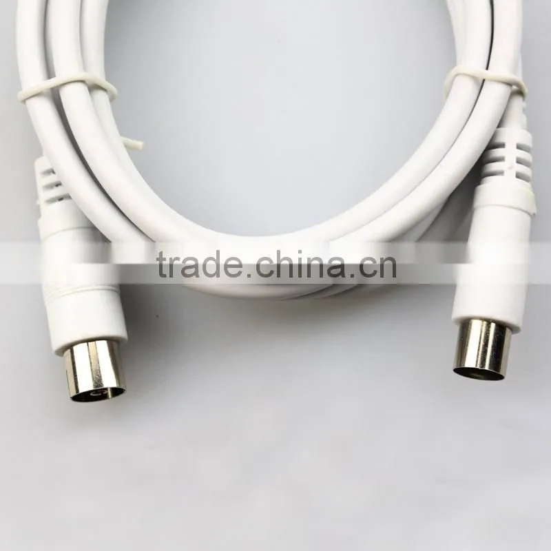 Hot Sell TV Satellite Antenna Cable F male to F male Moulded type for RF TV connection