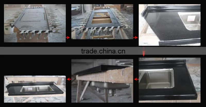 Artificial Marble Kitchen Cabinet/Kitchen Countertop/Kitchen Sink