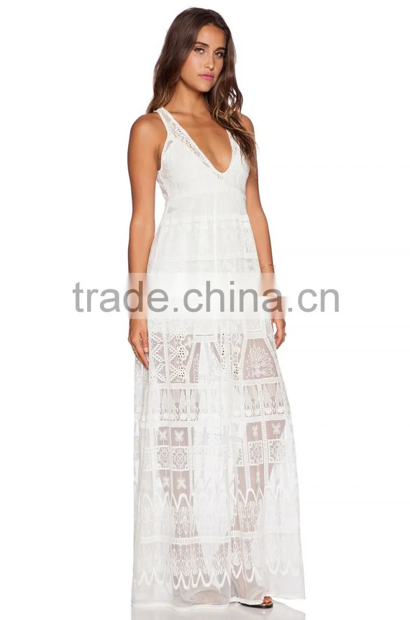 2016 new design ladies' white lace dress, good time usa dress in lace fabric latest lace dress designs photos