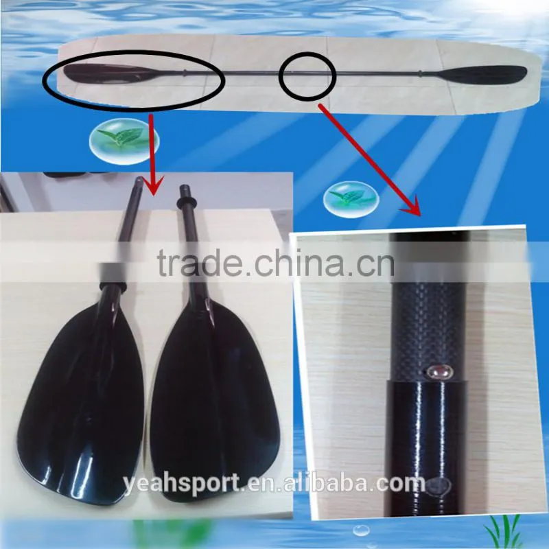 Customized durable detachable carbon kayak paddle