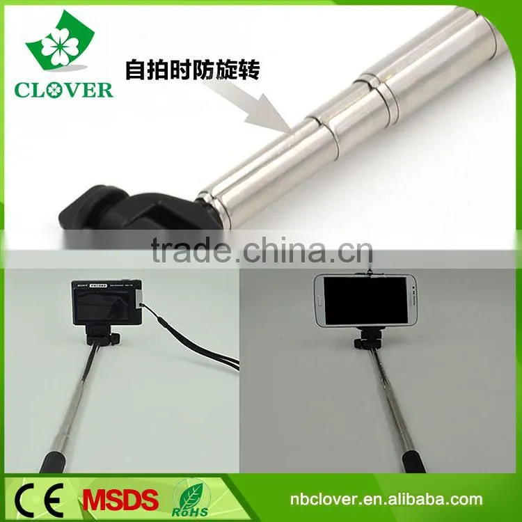 Top selling sireless remote control telescopic baton selfie stick monopod