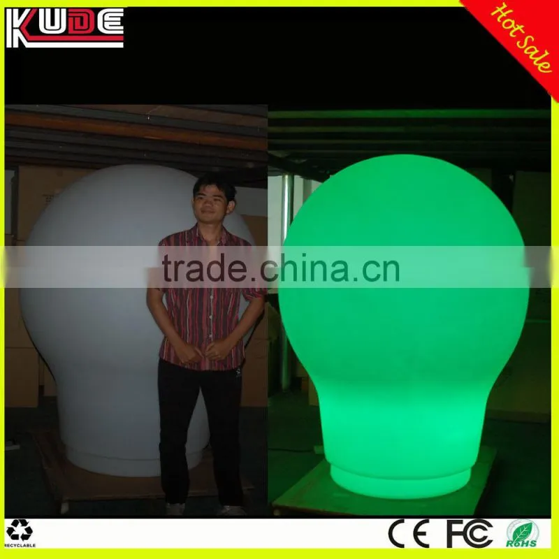 LED big blub shaped floor lamp for event decoration