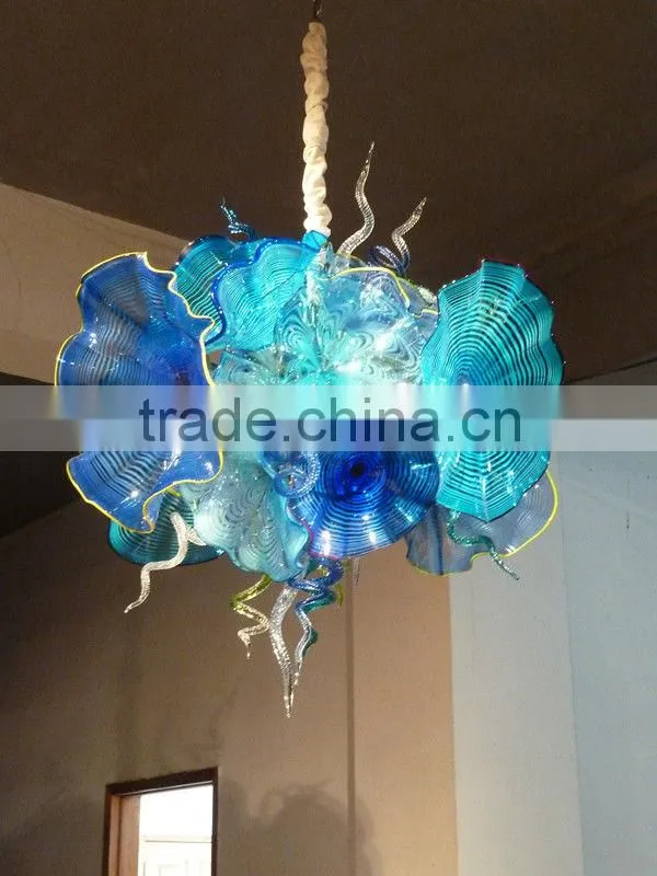 hand blown glass chandelier decoration Modern glass chandelier from famous Chinese glass artist Mr Ou LianHua