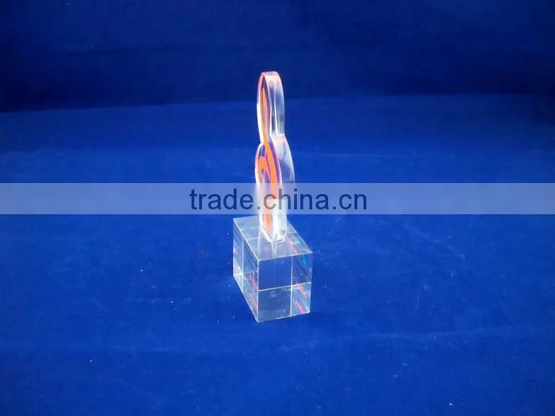 Crystal trophy for academy music competition