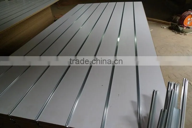 1220*2440 15mm China supermarket shelves high quality wholesale price slatwall panels