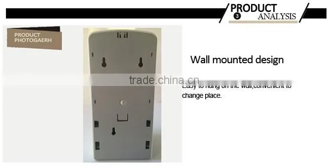 Plastic battery sensor bathroom wall mount acrylic soap dispenser
