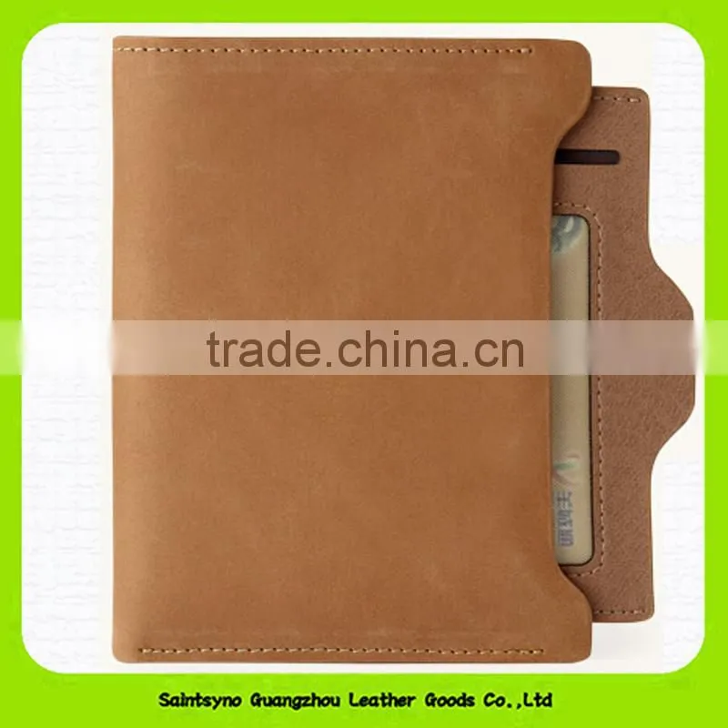 15642 Bifold genuine leather mens wallets RFID blocking leather wallet for men