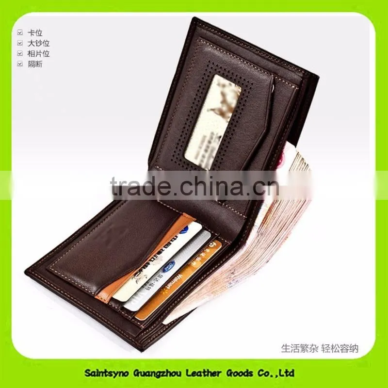 16419 The crocodile grain wallet leather man wallet