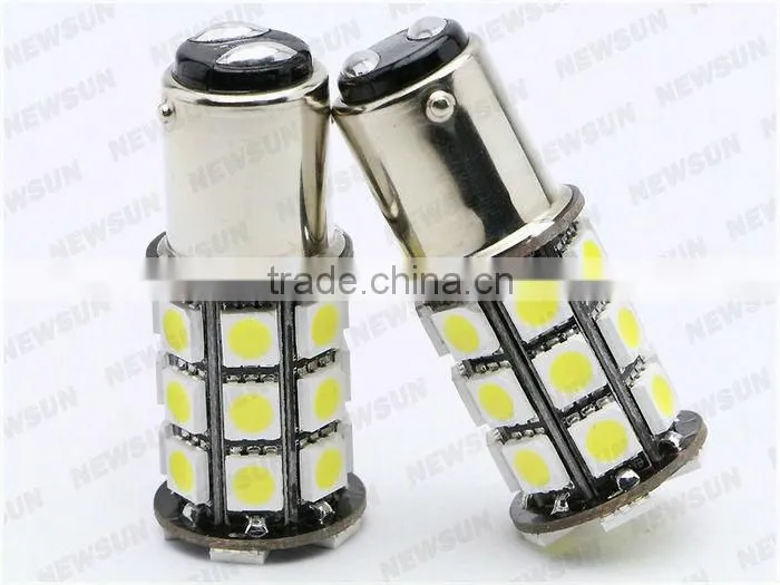 canbus car led p21/5W bay15d 1157 27 led smd 5050 27smd 1157 led brake stop light bulb lamp WHITE RED YELLOW
