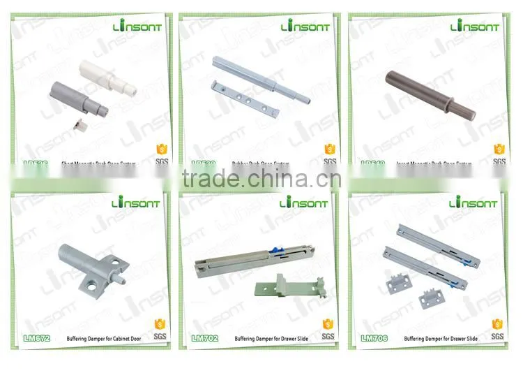 High quality plastic soft close door buffer hardware fittings for cabinet door