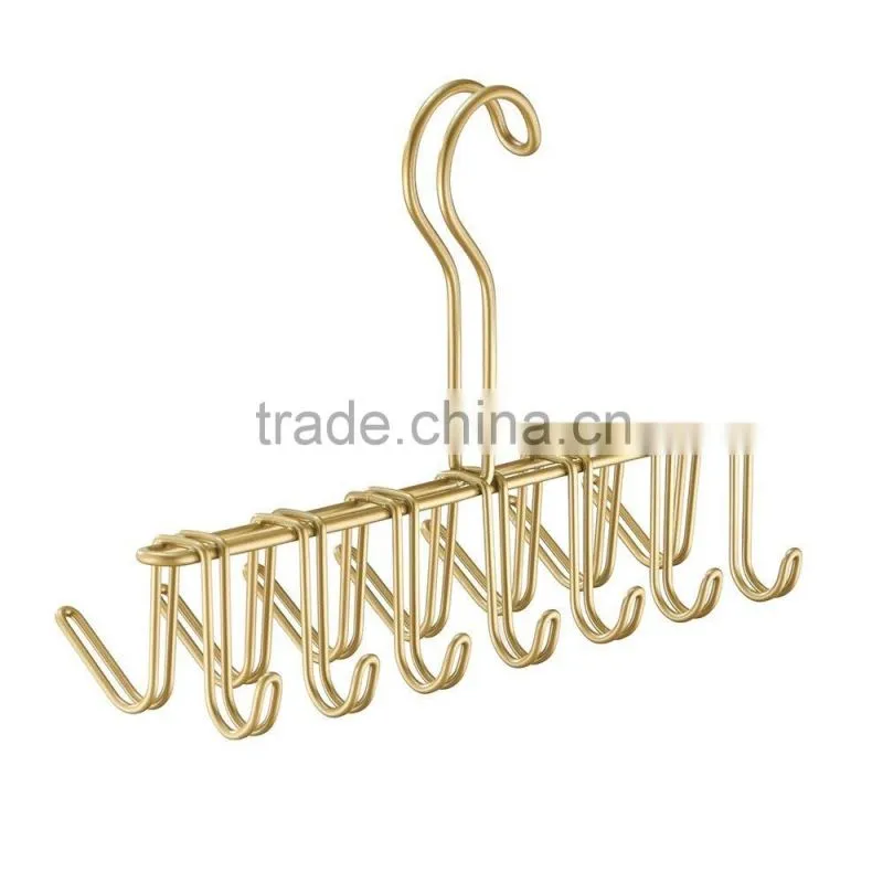 Icegreen Silver Tie and Belt Hanger Hook Accessory Rack for Closet Accessories
