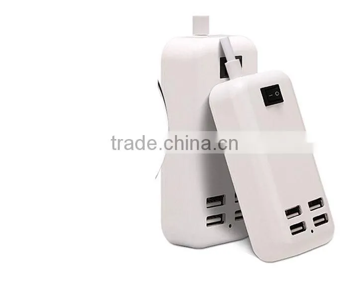 1.5M Desktop 4 Ports USB HUB AC Power Charger Adapter US Plug With Switcher