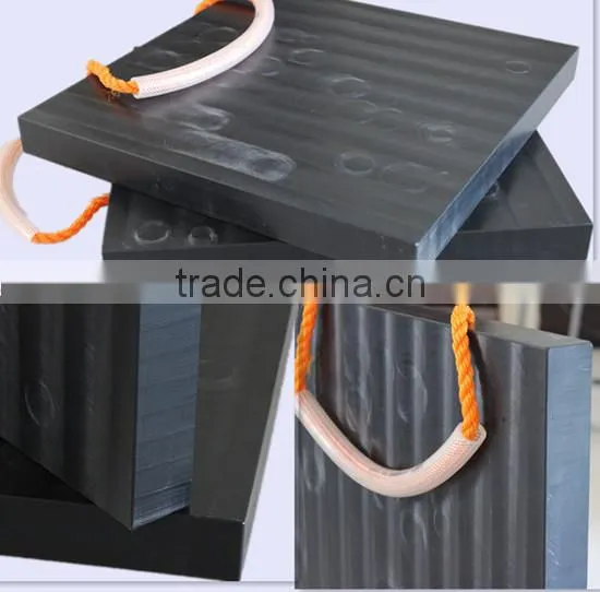 uhmwpe plastic layer pad/anti-impact uhmwpe sheet/uv resistant uhmw-pe crane outrigger pad