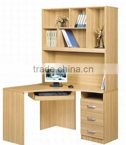 Modern computer table/computer desk with bookshelf HX-CL136