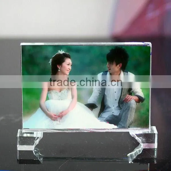 2016 beautiful elegant popular sale crystal photo frame
