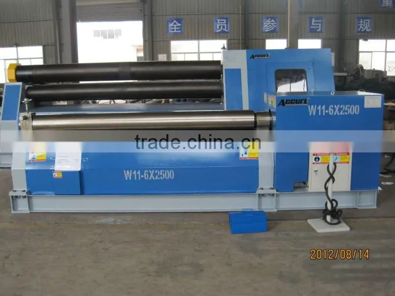 specification for sheet rolling machine,3-roller steel plate rolling machine