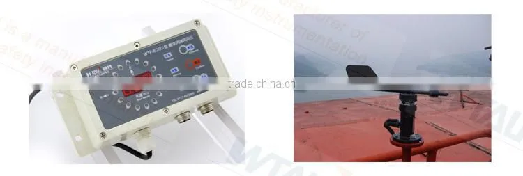 Wind direction sensor for marine crane