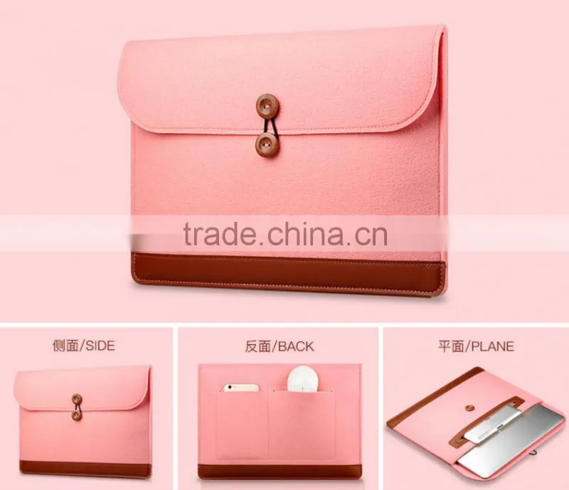 Hot Laptop Carrying Bag Sleeve Case For MacBook, Carrying felt bag for macbook