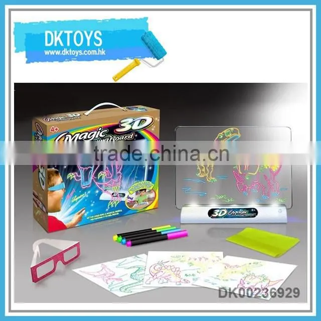 Magical educational toys christmas 3D drawing board for kids