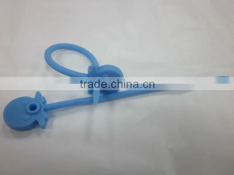 2015 latest design FDA & LFGB approved silicone tying bands