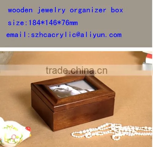 wood jewelry organizer box