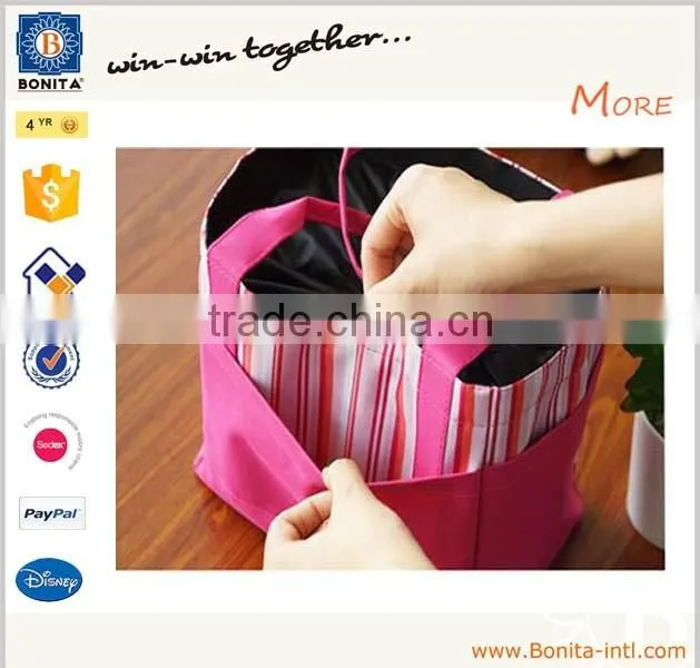 2016 new foldable shopping bag, woman nylon shopping bag ,beautiful foldable shopping bag