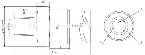 0.5-4.5V engine oil pressure sensor