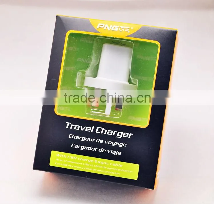 PNGXE High-quality Portable USB Charger Adapter for Ipad, Samsung Galaxy, Iphone, Blackberry, Gps, and Other Tablet, Smartphone