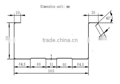 600-300 Floor Type Roll Forming Machine