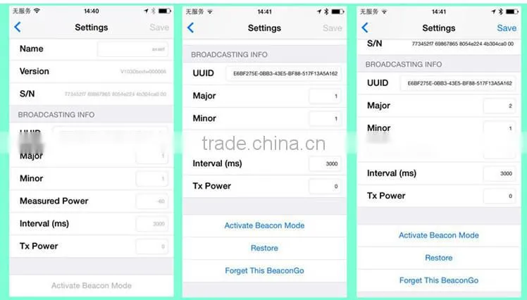 Ibeacon module Bluetooth 4.0 module uuid programmable ibeacon module for iphone and android 4.3 PC032