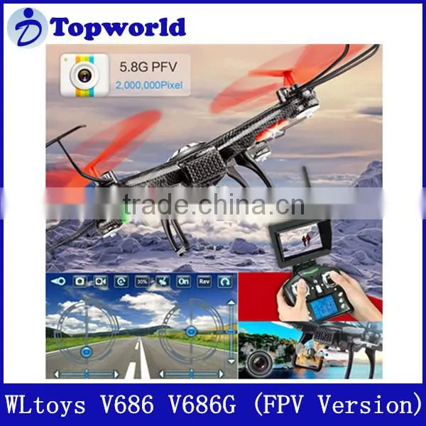 Factory Price Mid Size 2.4G Headless RC Quadcopter with HD camera 720P FPV Monitor Quadcopter 730 mAh Battery with 2MP Camera